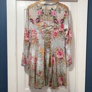 Aratta Obsessions Midi Lace Up Dress